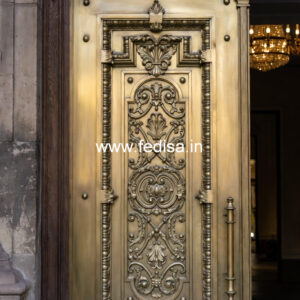 Luxury Brass Railing Design With Gold Finish Brick Wall And Railing Design