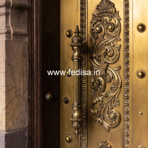 Stylish Brass Staircase Railing With Decorative Elements Chhat Ka Railing Lohe Ka