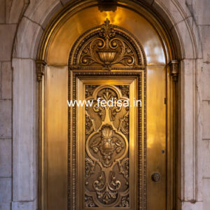 Luxury Brass Handrail For Grand Staircases Flat Bar Railing Design