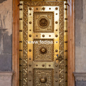 Stylish Brass Stair Railing With Premium Finish Steel Railing Chain Design