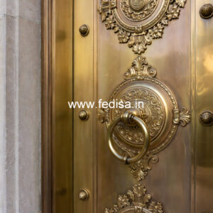 Elegant Brass Railing Design With Artistic Finish Flat Bar Railings Design
