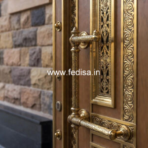 Stylish Brass Staircase Railing For Luxury Villas House Boundary Railing Design