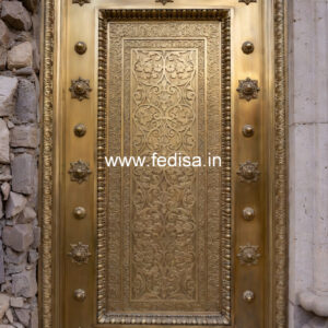 Luxury Brass Balcony Railing With Classic Style Geometric Railing Design