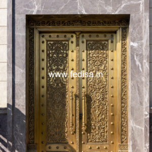 Luxury Brass Stair Railing With Designer Style Stud Rail Design