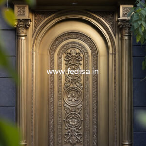 Decorative Brass Handrail Design For Luxury Homes Iron Boundary Wall Railing