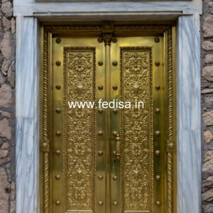 Stylish Brass Staircase Railing With Decorative Elements Landscape Railing Design