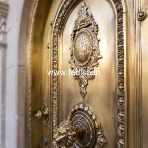 Antique Brass Staircase Railing For Royal Homes Safety Door Grill Design