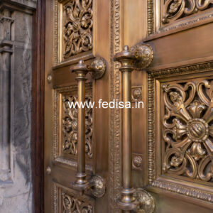 Decorative Brass Railing Design With Unique Patterns Glass Grill Design