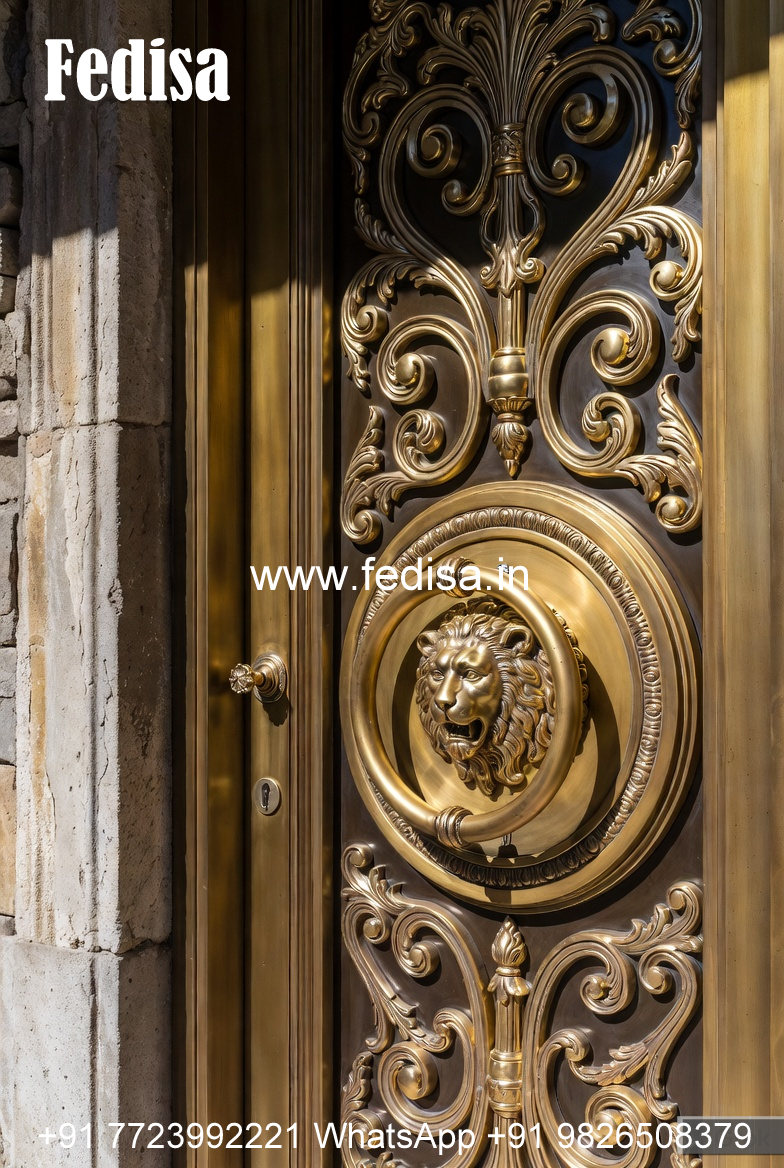 Antique Brass Handrail Design For Classic Interiors Grills Gate