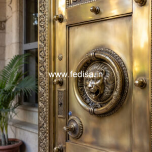 Designer Brass Staircase Handrail For Homes Aluminum Grill Design