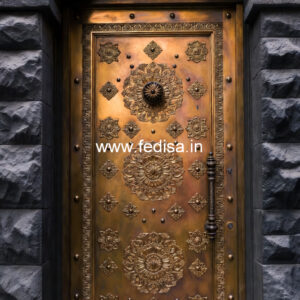 Elegant Brass Staircase Railing With Luxury Finish Boundary Wall Grill Design