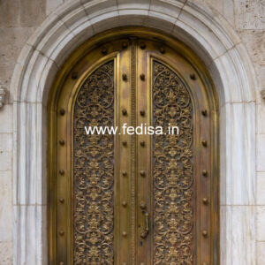 Designer Brass Stair Railing For Luxury Interiors Janala Grill Design