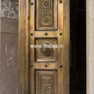 Luxury Brass Stair Railing With Designer Style MS Safety Door Design