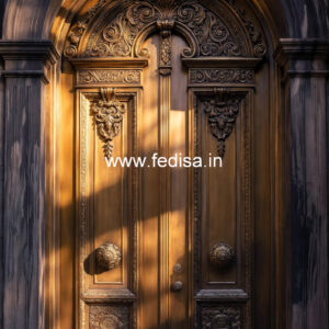 Designer Brass Staircase Railing With Classic Appeal Grills For Sliding Window