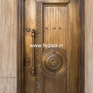 Stylish Brass Staircase Railing With Decorative Elements Khidki Jali Design