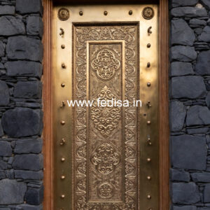 Decorative Brass Balcony Railing For Luxury Homes Folding Grill Door Design