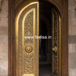 Traditional Brass Railing Design With Engraving Long Window Grill Design