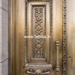 Heavy Brass Railing Design For Strong Support Roof Boundary Grill Design