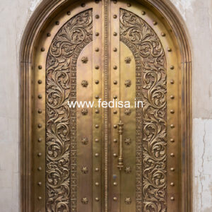 Designer Brass Staircase Railing With Custom Patterns Grill Door Design For Main Door