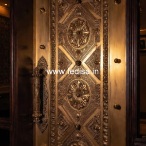 Brass Staircase Railing Design With Elegant Touch Closed Grill Design For Balcony