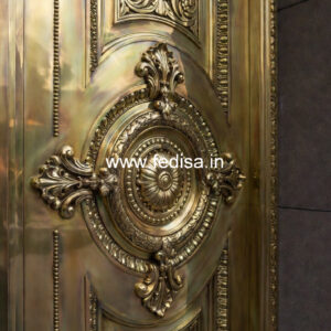 Designer Brass Staircase Handrail For Homes Normal Grill Design
