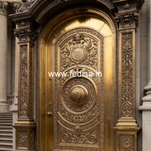 Luxury Brass Railing Design For Modern Villas Window Metal Grill Design