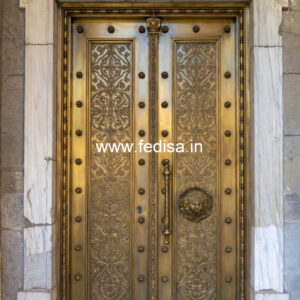 Elegant Brass Balcony Railing For Interior Decor Plain Grill Design