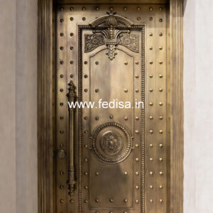 Luxury Brass Stair Railing With Designer Style MS Grill For Compound Wall