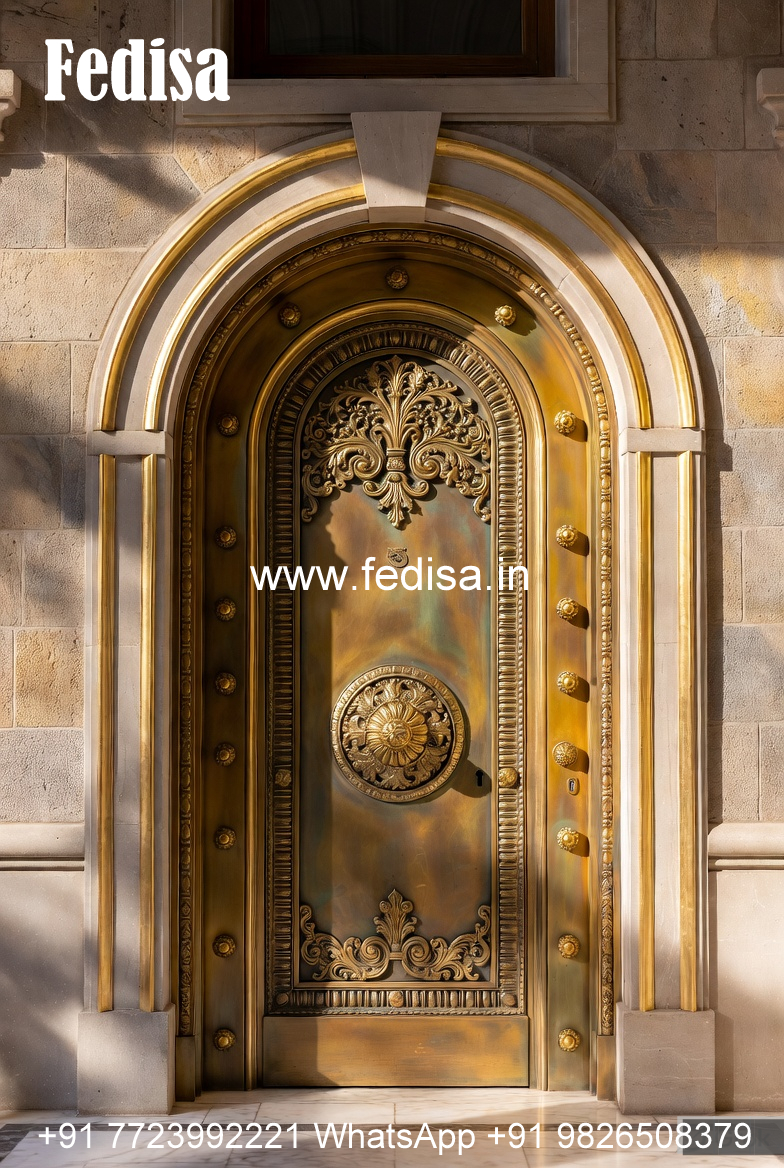 Elegant Brass Handrail For Luxury Staircases Grill Design Window Simple