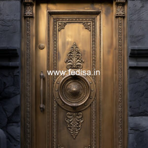 Premium Brass Railing Design With Artistic Finish Iron Pipe Grill Design