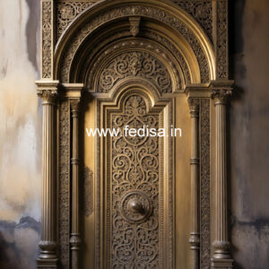 Elegant Brass Stair Railing With Classic Finish Lohe Ki Window Design