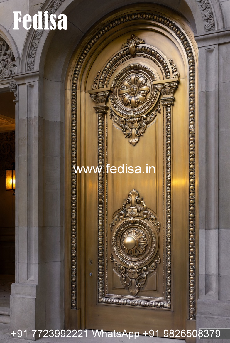 Handcrafted Brass Railing Design For Villas Design Khidki