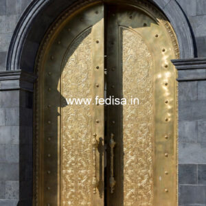 Luxury Brass Railing Design With Detailing Casting Grill Design