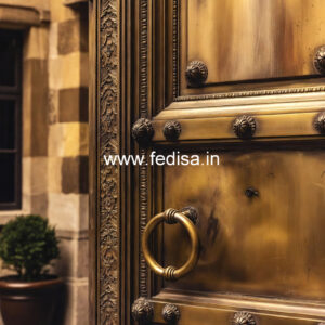 Classic Brass Staircase Design For Luxury Homes Steel Grill With Glass Price