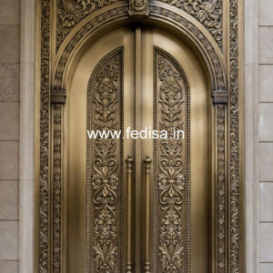 Stylish Brass Staircase Railing With Decorative Elements Steel Pipe Grill Design