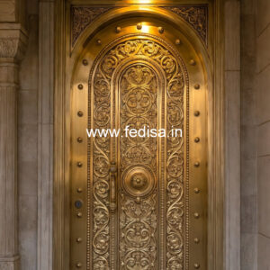 Elegant Brass Balcony Railing With Artistic Patterns New Gate Grill Design