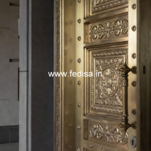 Luxury Brass Railing With Intricate Detailing Window Grill Design For Sliding Window