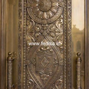 Luxury Brass Balcony Railing For Elegant Homes Round Door Grill Design