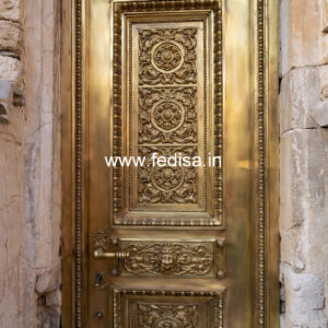 Designer Brass Railing For Premium Interiors L Shape Window Grill Design