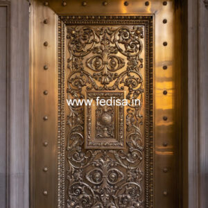 Elegant Brass Balcony Railing Design For Villas Home Grill Gate