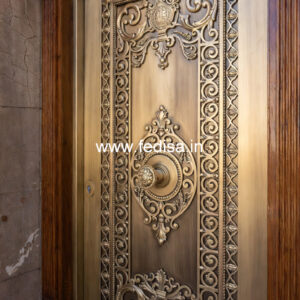Brass Railing Design For Luxury Villas Entrance Grill Door Design