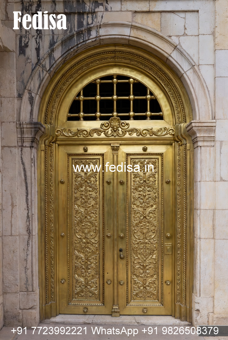 Stylish Brass Railing Design For Interiors Safety Door MS Design