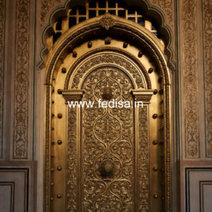 Antique Style Brass Railing Design For Classic Villas Grill Door Color Design