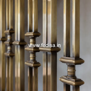 Stylish Brass Railing Design For Home Decor Staircase Wall Design