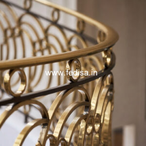 Brass Stair Railing Design With Premium Finish Stair Tower Design