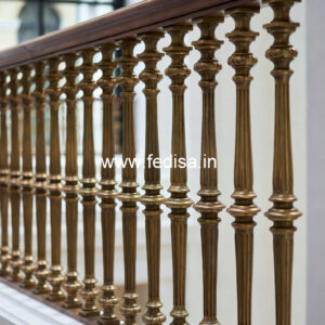 Decorative Brass Balcony Railing For Luxury Homes Staircase Landing Design