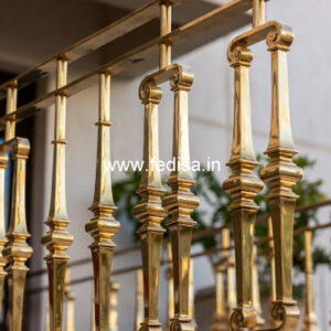 Minimalist Brass Railing Design For Modern Interiors Duplex Steps Design