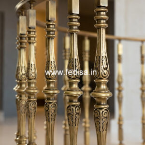 Modern Brass Handrail For Stylish Staircases Straight Stairs Design