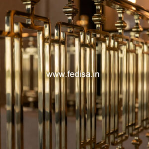 Premium Brass Balcony Railing For Contemporary Homes Inside Stairs Design For Indian Houses