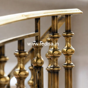 Luxury Brass Balcony Railing For Elegant Homes Grand Staircase Design